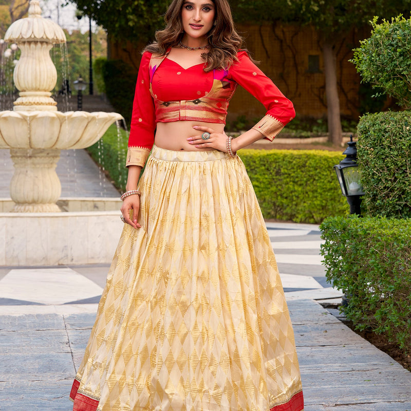 Cream Color Paithnani Co-Ord Set