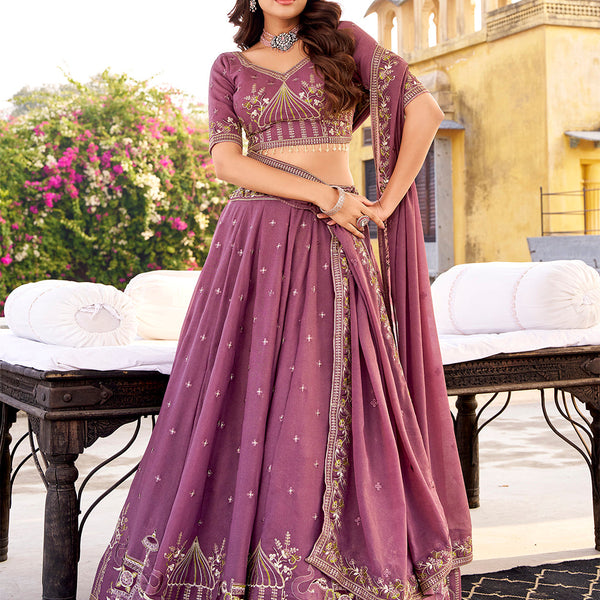 Lavender Color Chocolate Crush Chaniya Choli