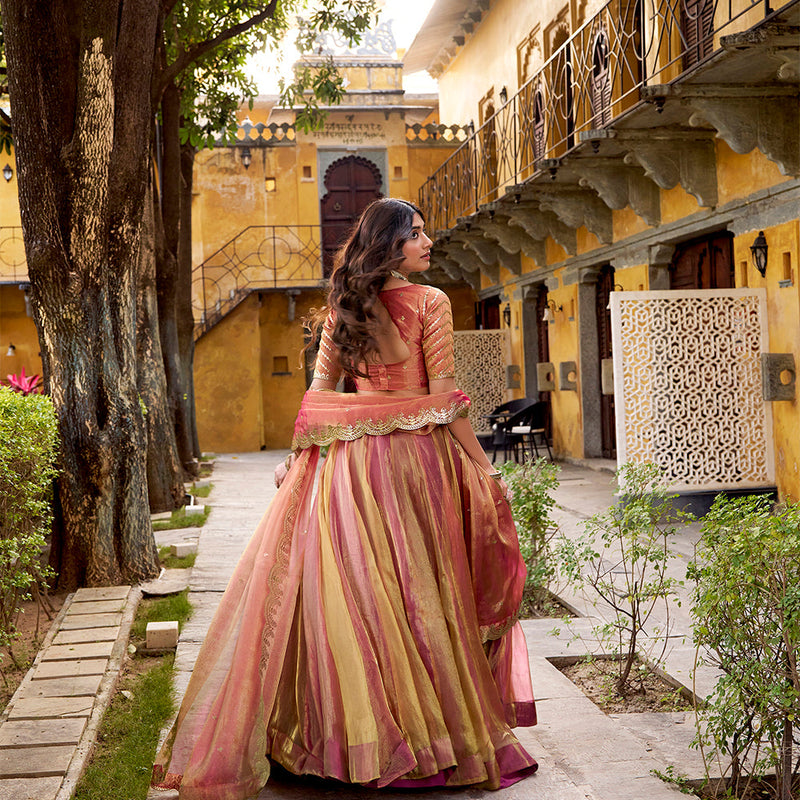 Pink Color Embroidry Chaniya Choli